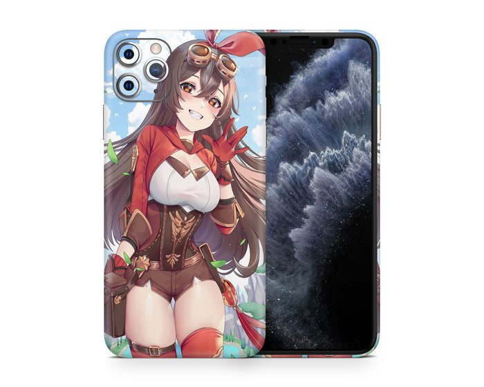 Anime Town Creations iPhone Genshin Impact Amber iPhone 15 Pro Max Skins - Anime Genshin Impact iPhone Skin