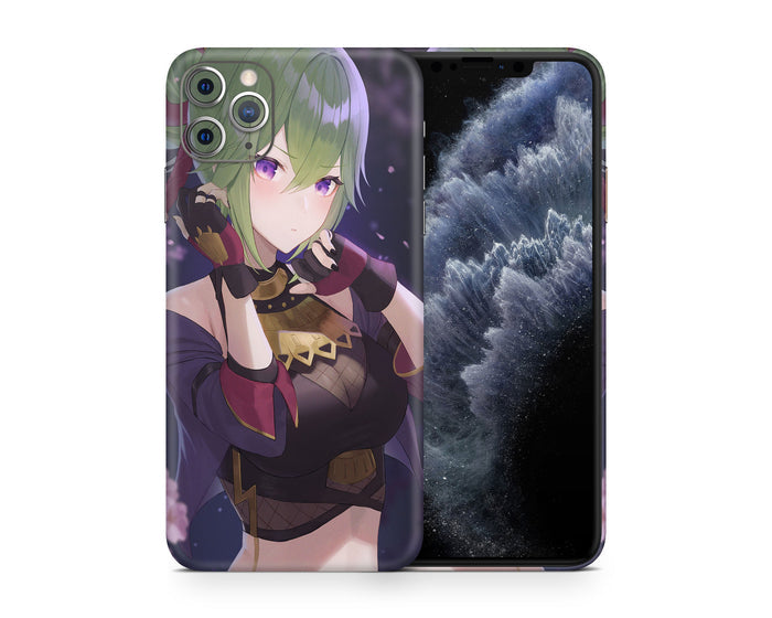 Anime Town Creations iPhone Genshin Impact Kuki Shinobu iPhone 15 Pro Max Skins - Anime Genshin Impact iPhone Skin