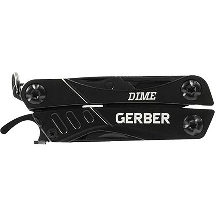 Gerber Dime Micro Tool, Black , closed view.