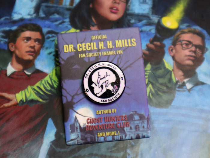 Ghost Hunters Adventure Club - Dr. Cecil H. H. Mills Fan Society Enamel Pin