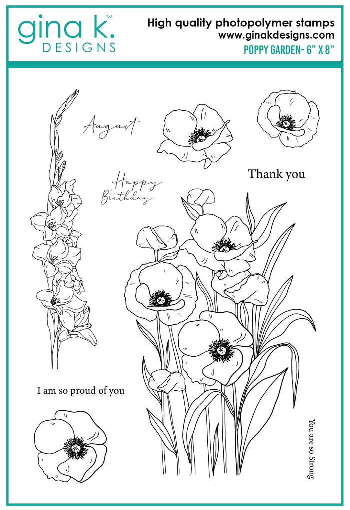 Gina K. Designs - Dies - Poppy Garden