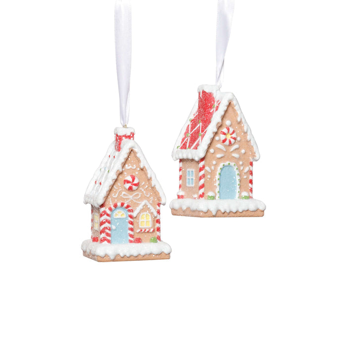 Gingerbread House Ornament - 2 Assorted Styles - Christmas Ornaments by Carlyle Avenue