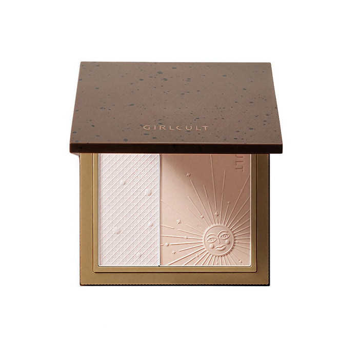 Girlcult Gold Digger Belle Series Oil Control Matte Pressed Powder T4019