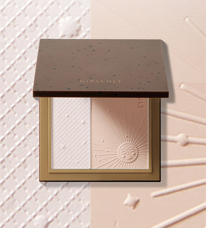 Girlcult Gold Digger Belle Series Oil Control Matte Pressed Powder T4019