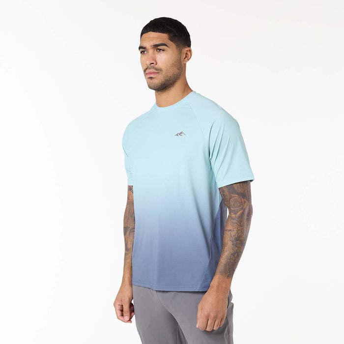 Gradient Motion T-Shirt | Charcoal/Mint