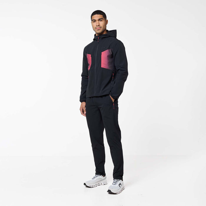 Gradient Motion Tracksuit | Black/Red