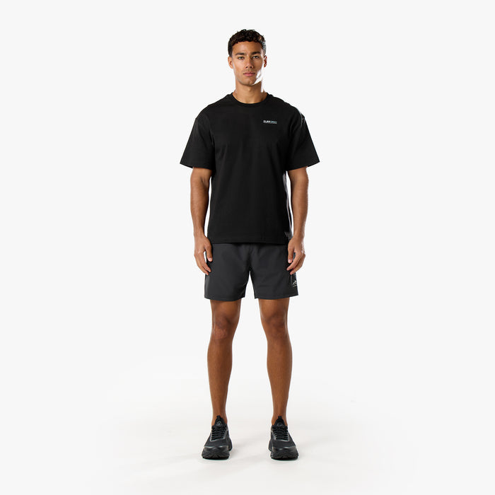 Gradient Mountain Tech T-Shirt | Black
