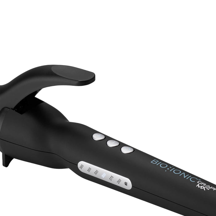 Graphene MX® Long Barrel Curling Iron handle with buttons
