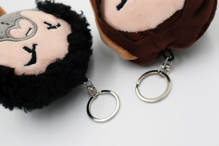 Grump Head Keychain Plushies