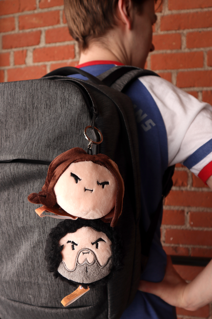 Grump Head Keychain Plushies