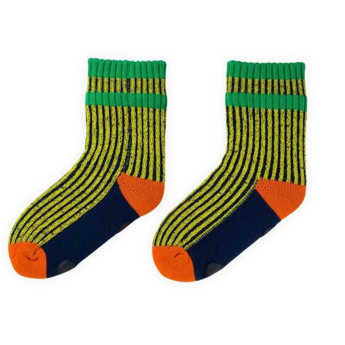 Gym House Socks - Yellow / Navy, S/M