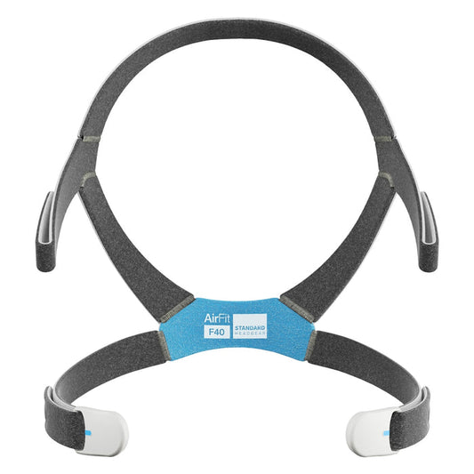 AirFit F40 CPAP Mask Headgear Standard with Blue Size Patch