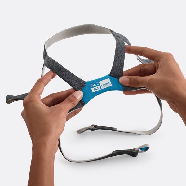 resmed airfit f40 full face cpap mask soft headgear