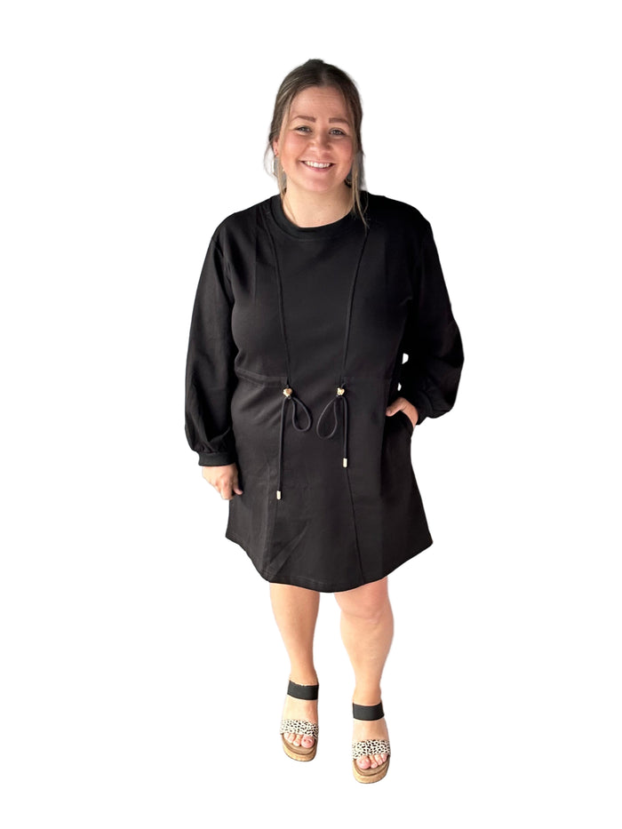 Heart Strings Black Dress