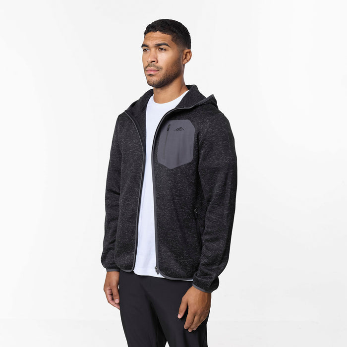 Heat Seal Tech Knit Hoodie | Black