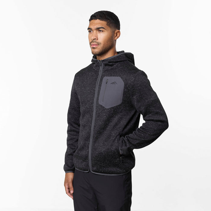 Heat Seal Tech Knit Hoodie | Black