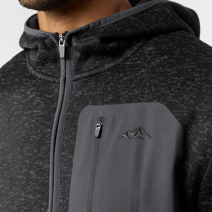 Heat Seal Tech Knit Hoodie | Black