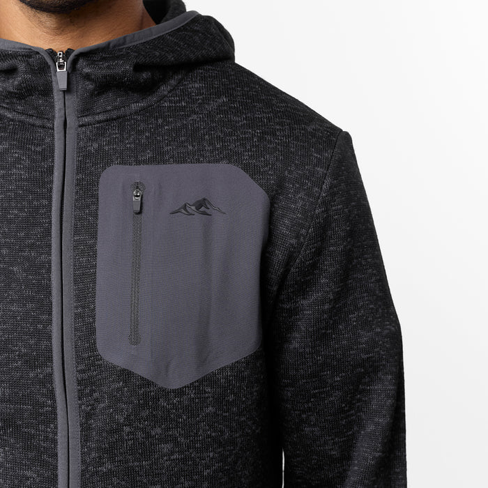 Heat Seal Tech Knit Hoodie | Black