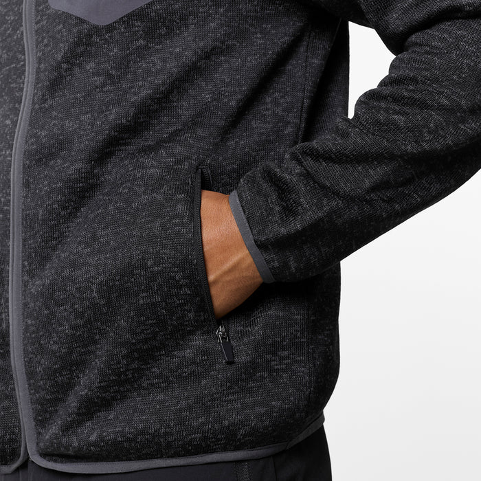 Heat Seal Tech Knit Hoodie | Black