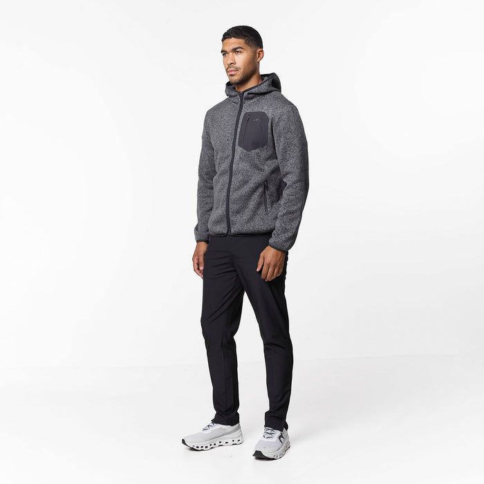 Heat Seal Tech Knit Hoodie | Mid Grey