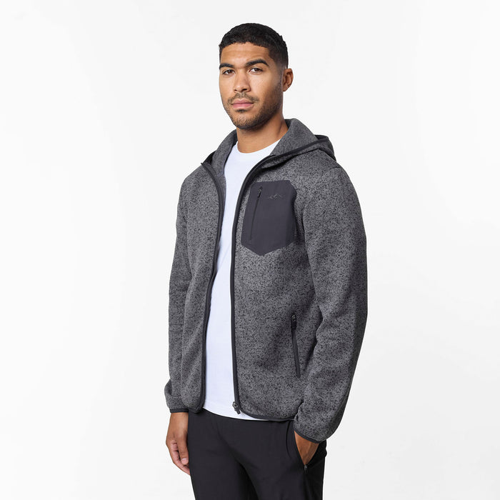 Heat Seal Tech Knit Hoodie | Mid Grey