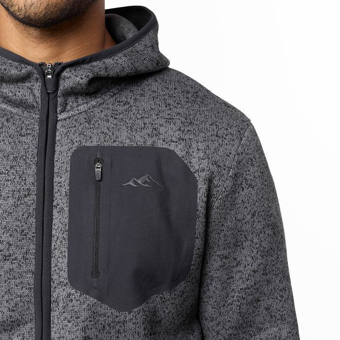 Heat Seal Tech Knit Hoodie | Mid Grey