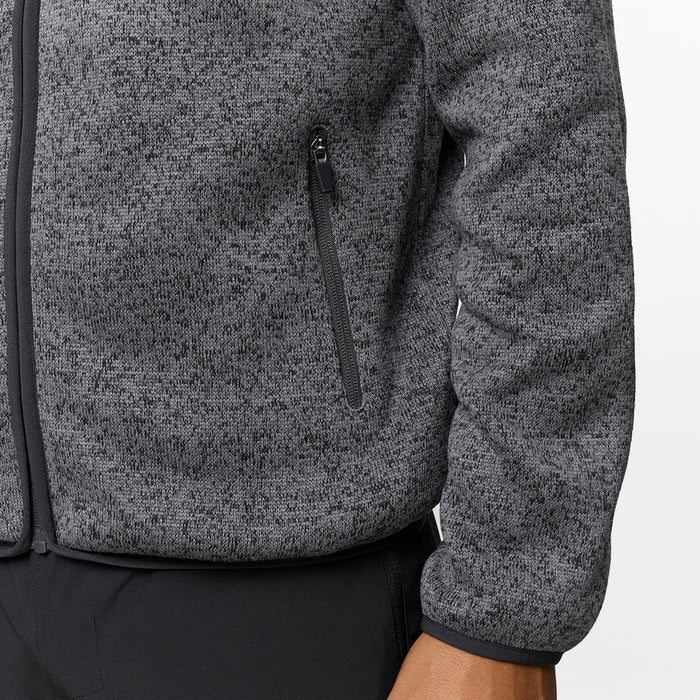 Heat Seal Tech Knit Hoodie | Mid Grey