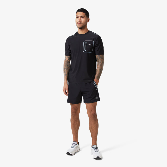 Heat Seal Zip Pocket T-Shirt | Black
