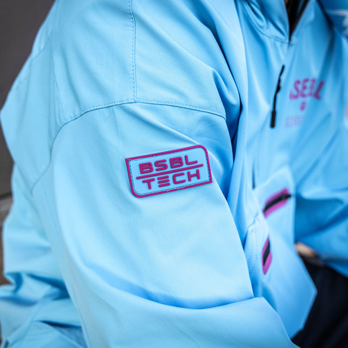 Blue Heritage Premium Windbreaker Cotton Candy Blue youth windbreaker - front view