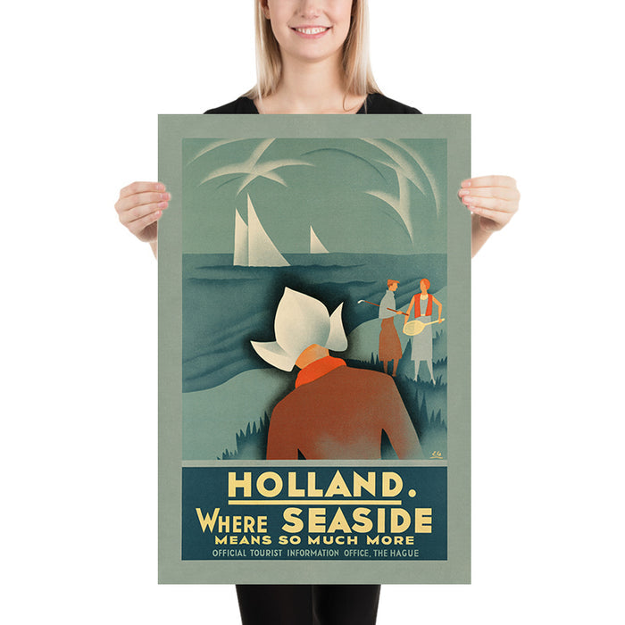 Holland Travel Poster: Where Seaside Means So Much More