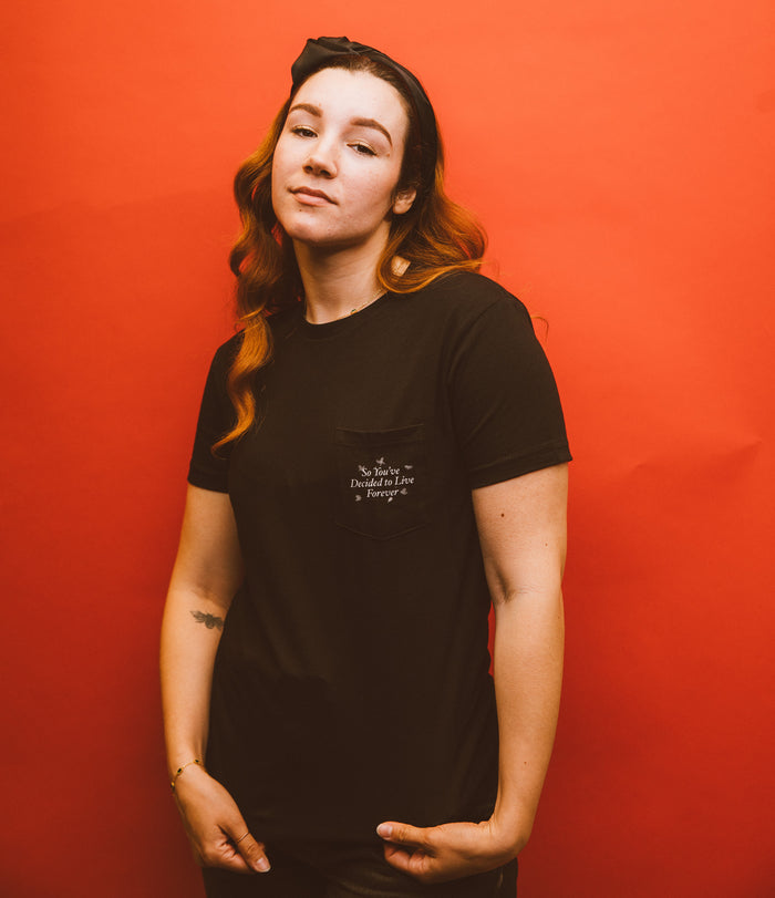 Homebody - "So You've Decided To Life Forever" Pocket Tee