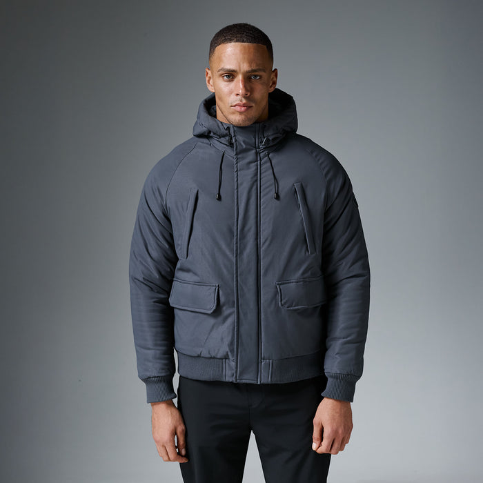 Hooded Parka Jacket | Charcoal