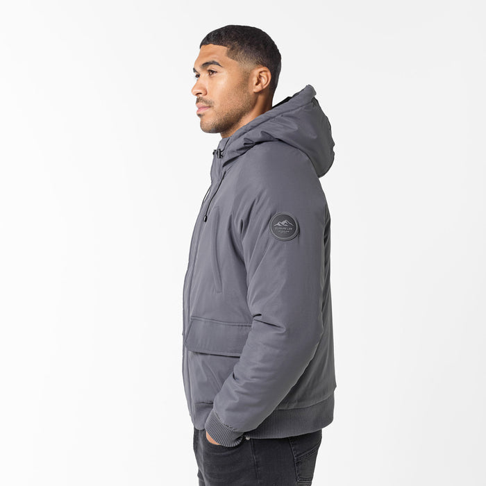 Hooded Parka Jacket | Charcoal