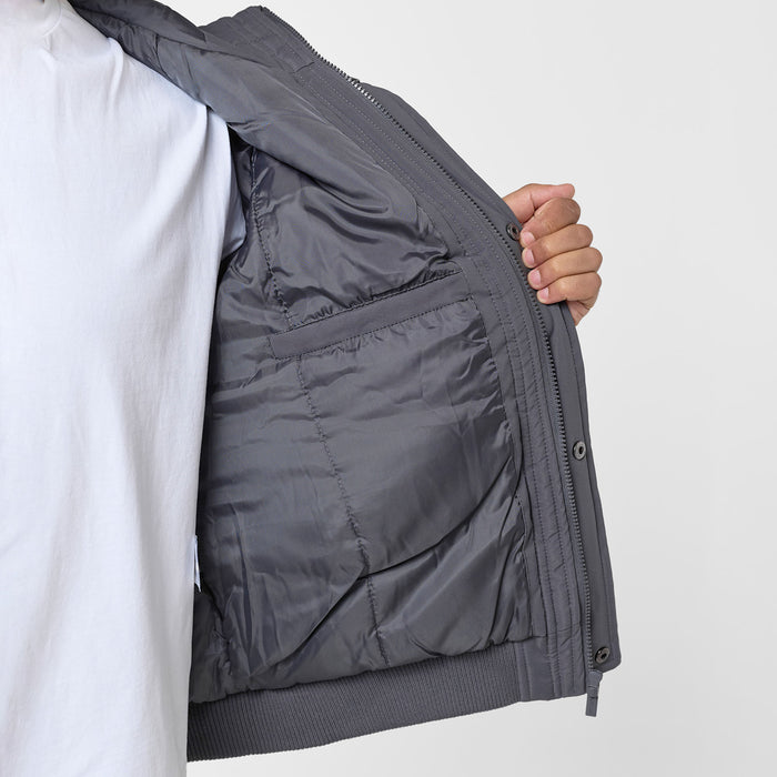 Hooded Parka Jacket | Charcoal