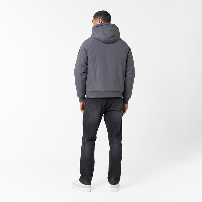 Hooded Parka Jacket | Charcoal