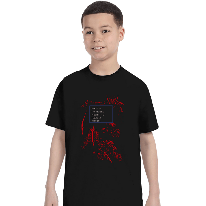 Shirts T-Shirts, Youth / XS / Black Horrible Night