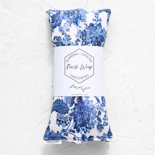 Hot & Cold Neck Wrap - Oriental Chinoiserie Blue