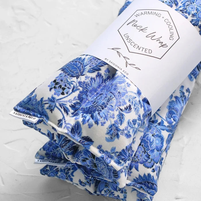 Hot & Cold Neck Wrap - Oriental Chinoiserie Blue
