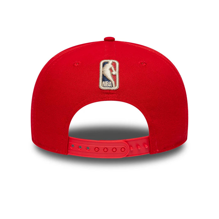 Pictured is this NBA Hardwood Classic Houston Rockets 9FIFTY A-Frame Snapback cap in red. 5