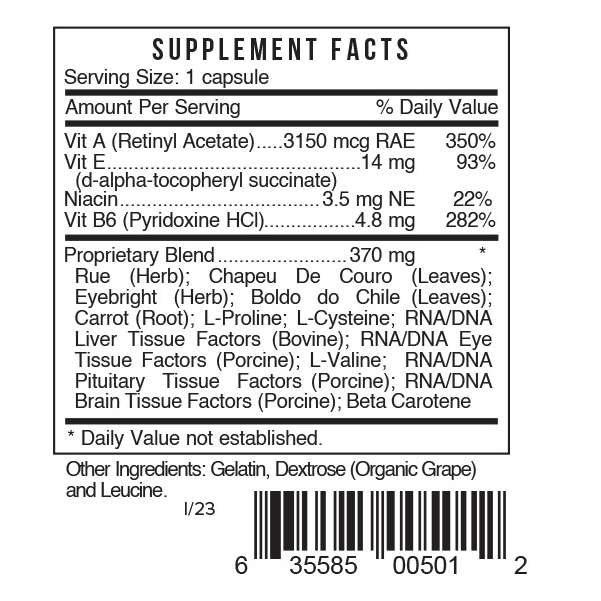 I - Eyes by Systemic Formulas — Supplement Facts