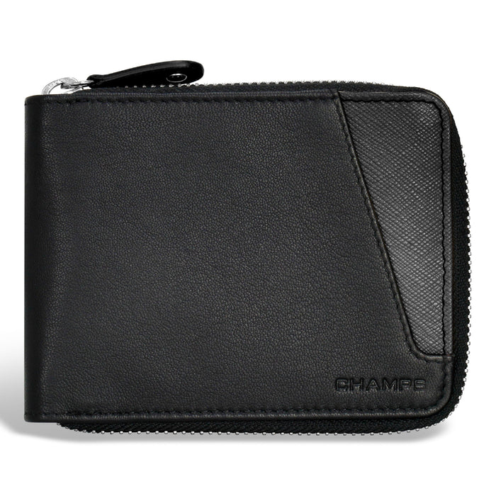 Iconic / Leather Zip Around Wallet *Drop Ship*
