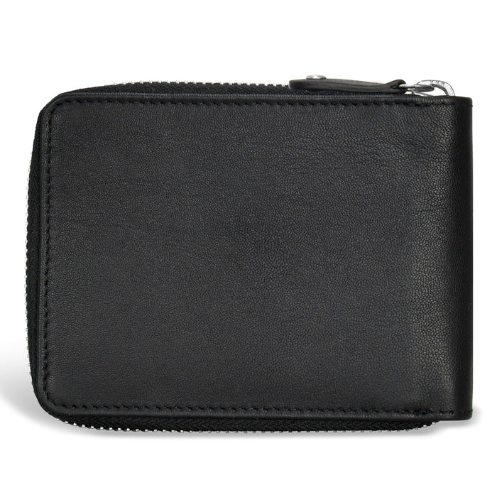 Iconic / Leather Zip Around Wallet *Drop Ship*