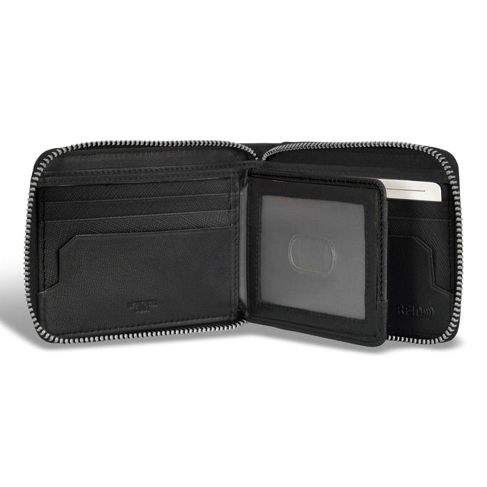Iconic / Leather Zip Around Wallet *Drop Ship*