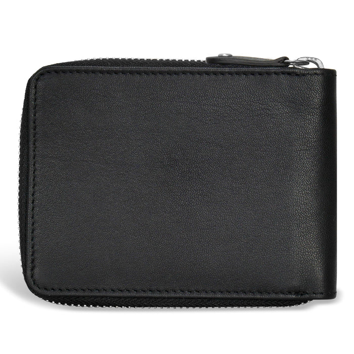 Iconic / Leather Zip Around Wallet *Drop Ship*