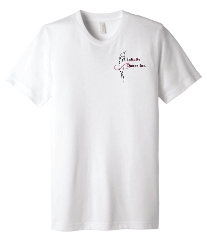 Infinte Dance Small Logo Triblend Tee-Unisex, Ladies, Youth Sizes