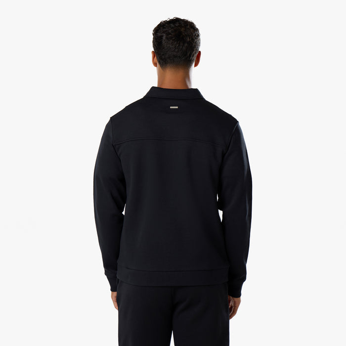Interlock Button Up Jacket | Black