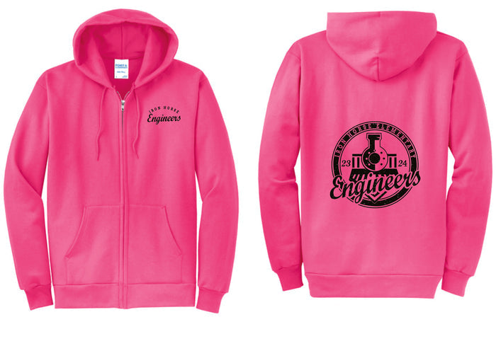 Iron Horse Neon Full Zip Hoodie- youth and adult sizes
