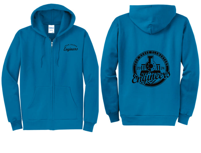 Iron Horse Neon Full Zip Hoodie- youth and adult sizes