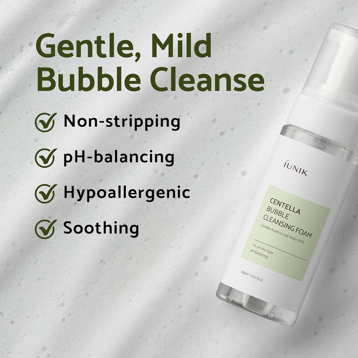 IUNIK Centella Bubble Cleansing Foam 150 mL