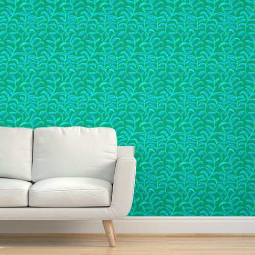 Jade Corn Silk Sway Wallpaper